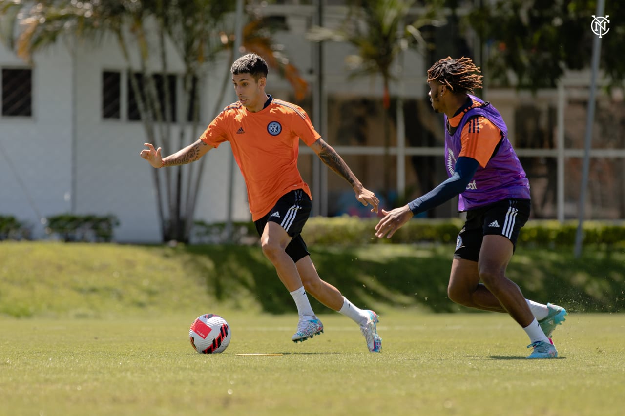 New York City FC trains in Costa Rica in preparation for their opening match in Scotiabank Concacaf Champions League.