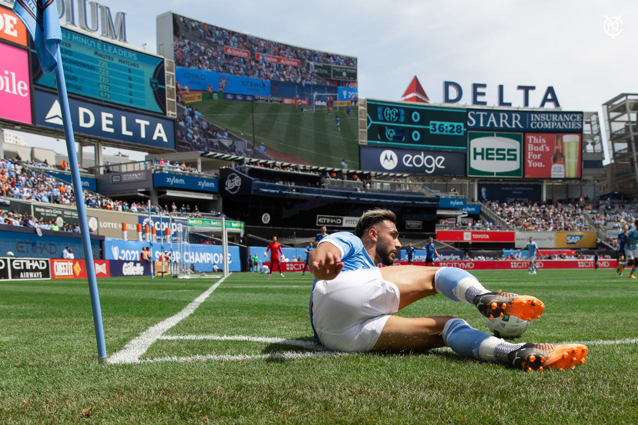 New York City Football Club returned to The Bronx on Sunday afternoon, taking all three points against the San Jose Earthquakes. (Photo by Katie Cahalin/NYCFC)c