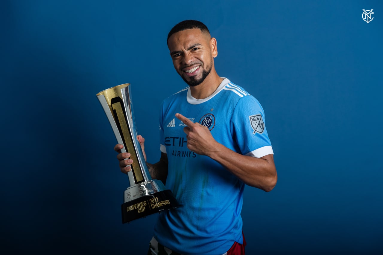 New York City Football Club won the 2022 Campeones Cup with a 2-0 win over Atlas F.C. at Yankee Stadium . (Photos by Tommie Battle, Katie Cahalin, Kaitlin Marold for NYCFC)