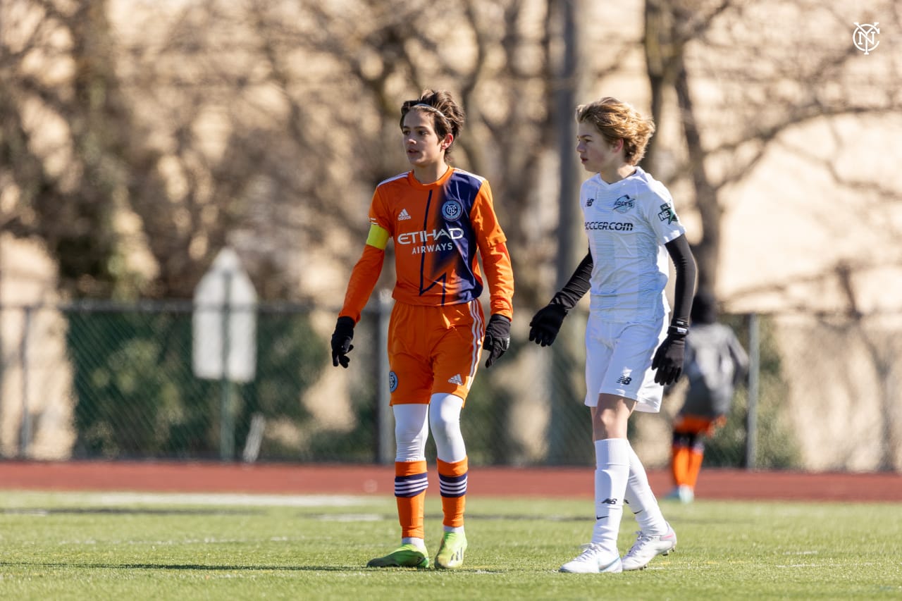 NYCFC's U13 squad faced Boston Bolts on Sunday, March 19