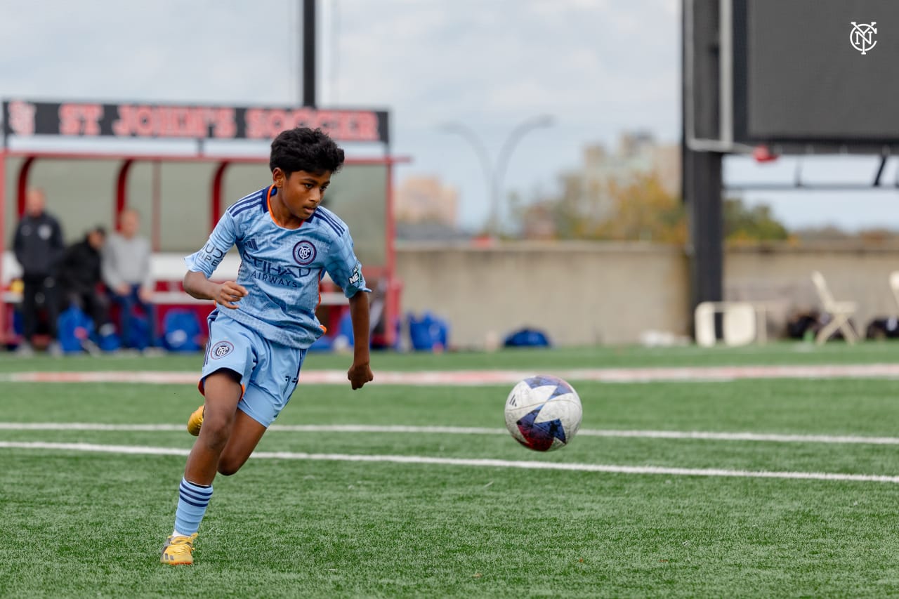 NYCFC’s U14s faced Oakwood at Belson Stadium