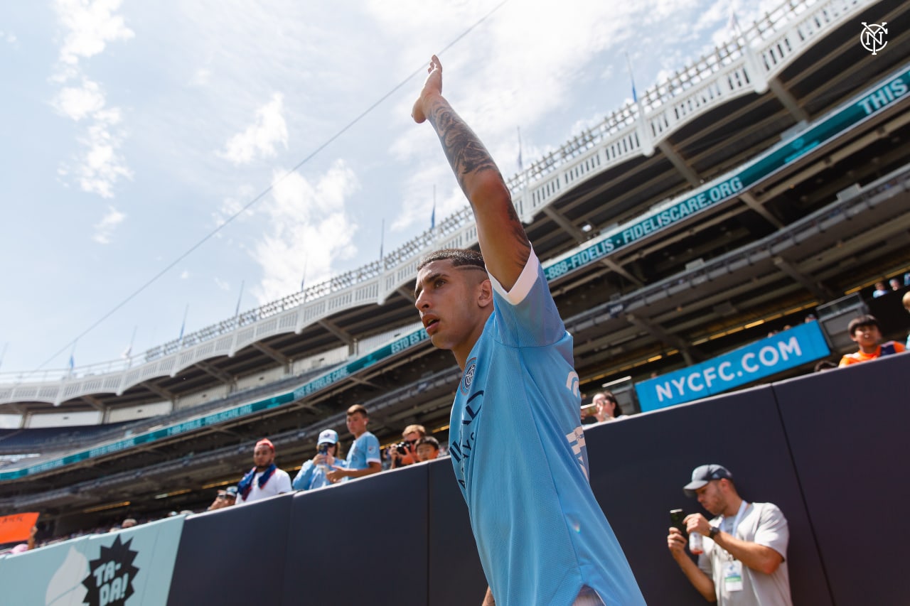 New York City Football Club returned to winning ways against New England in the Boogie Down Bronx. (Photo by Katie Cahalin/NYCFC)