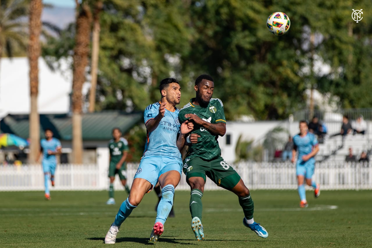 New York City FC played their second match at the Coachella Valley Invitational against the Portland Timbers