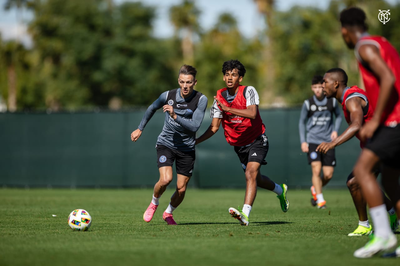 New York City FC trains in Indio, California ahead of the 2024 MLS Regular Season