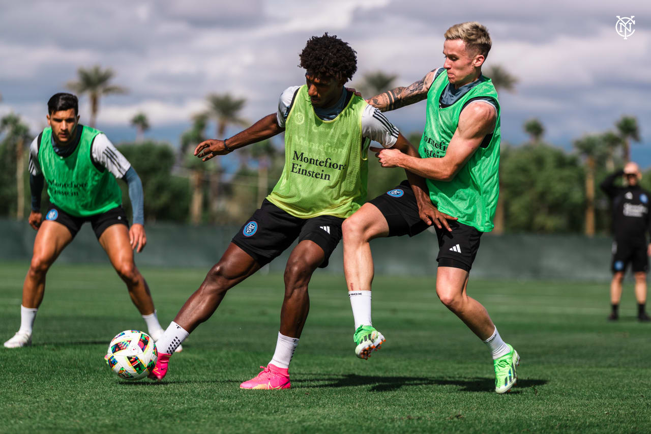 New York City FC trains in Indio, California ahead of the 2024 MLS Regular Season