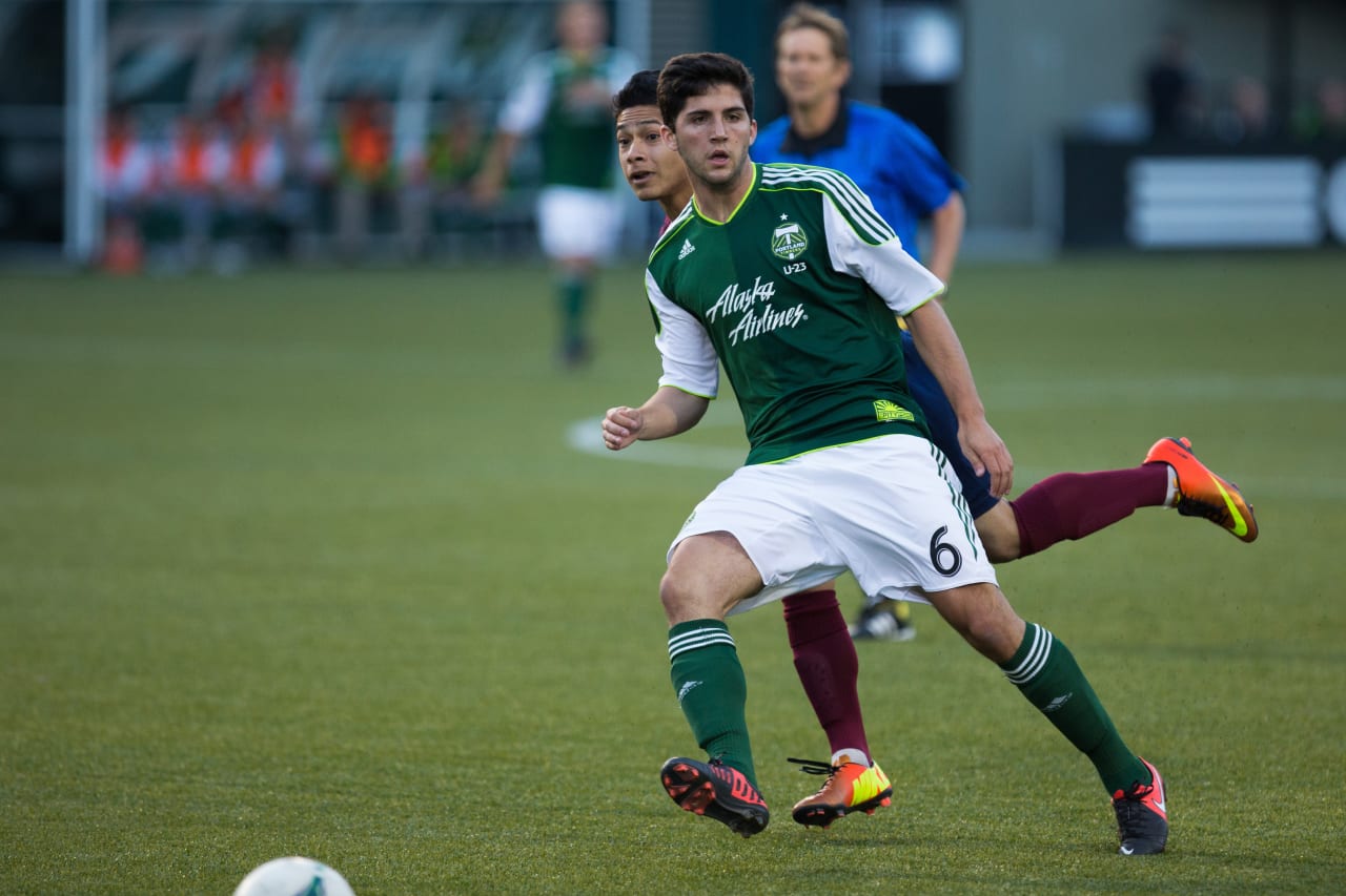 July 18, 2013: Eric Miller with the Timbers U23s