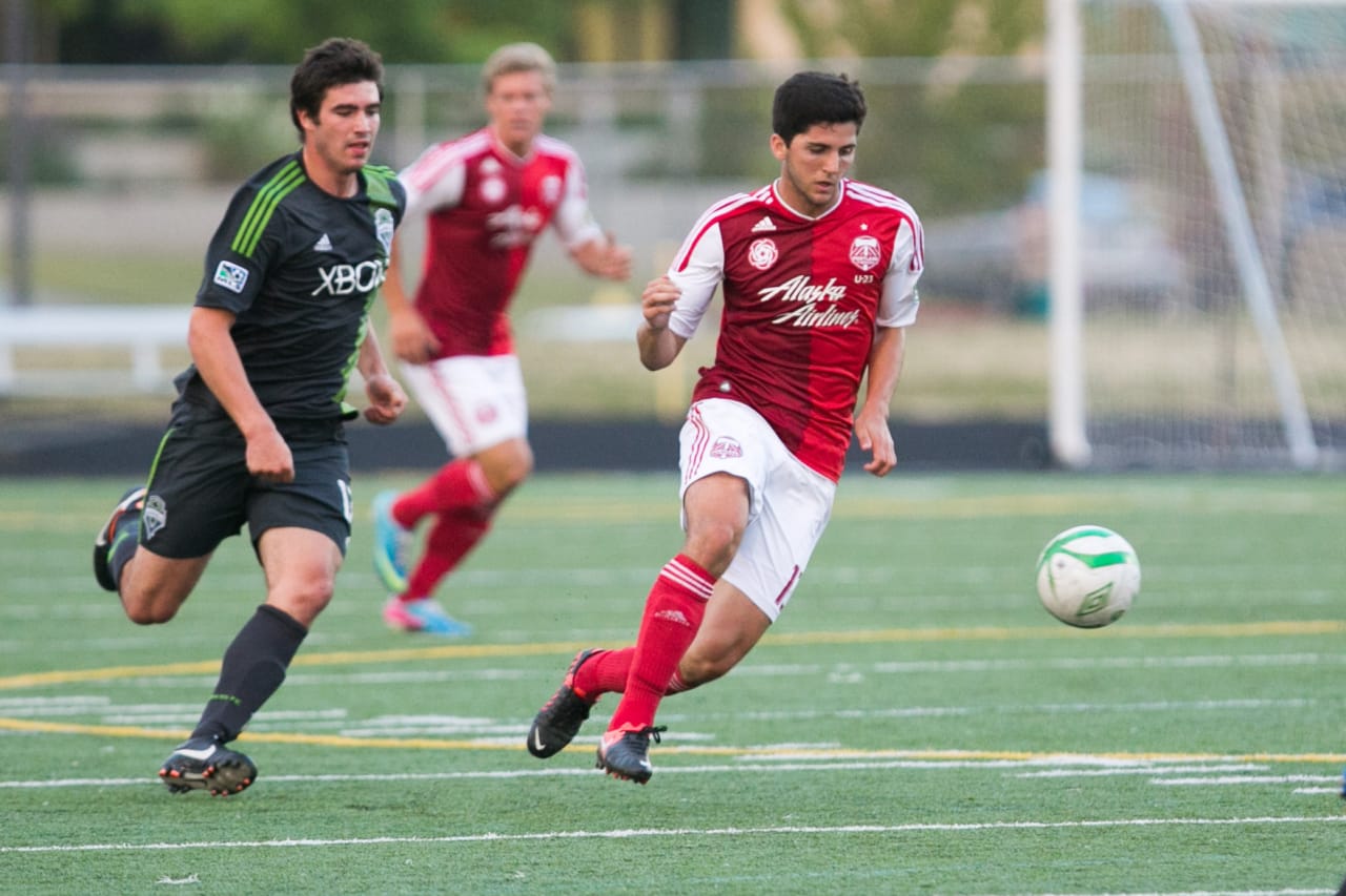 July 16, 2013: Eric Miller with the Timbers U23s