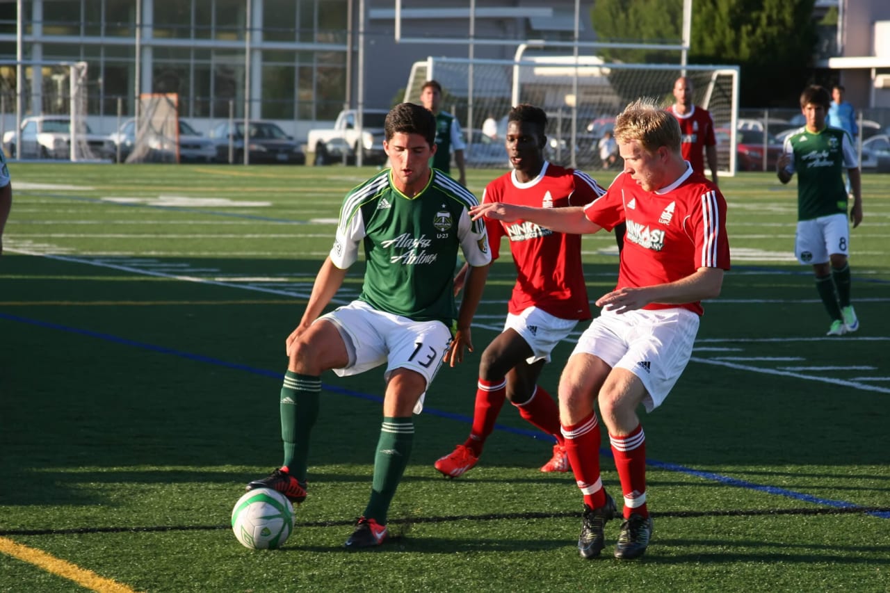July 18, 2013: Eric Miller with the Timbers U23s
