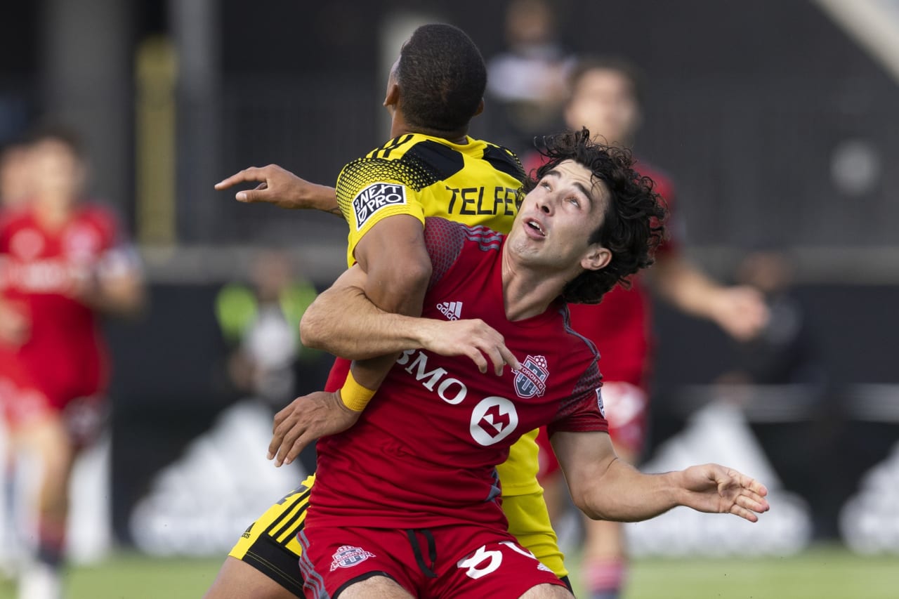 The battle for possession was intense at Historic Crew Stadium