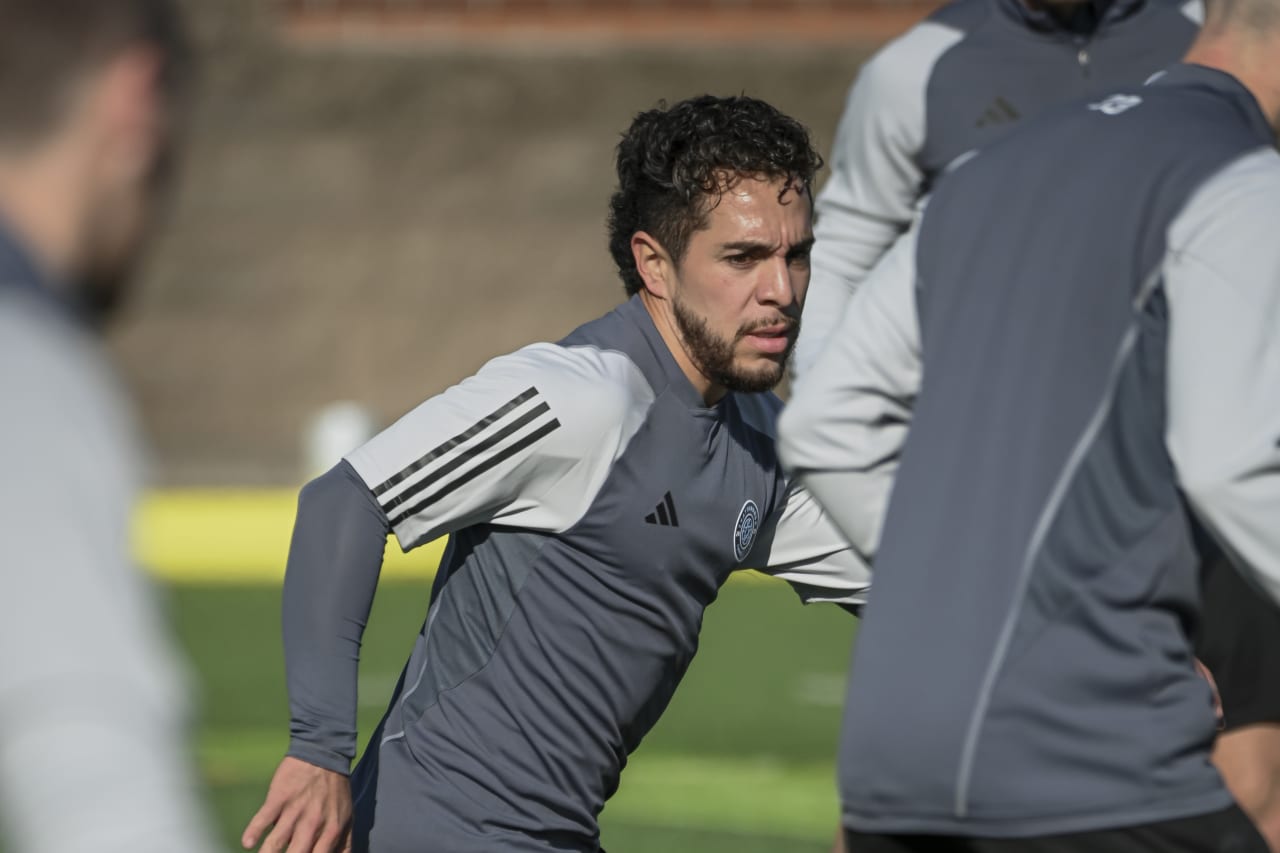 Chattanooga FC midfielder Luis Garcia Sosa during a training session at Finley Stadium in Chattanooga, Tenn. on Thursday, February 1, 2024