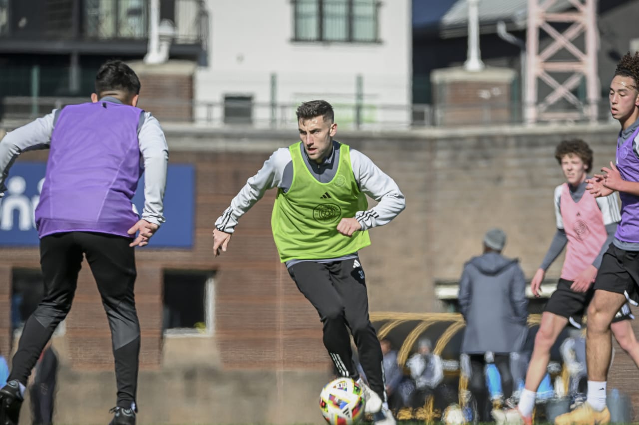Chattanooga FC midfielder Alex McGrath during a training session at Finley Stadium in Chattanooga, Tenn. on Thursday, February 1, 2024