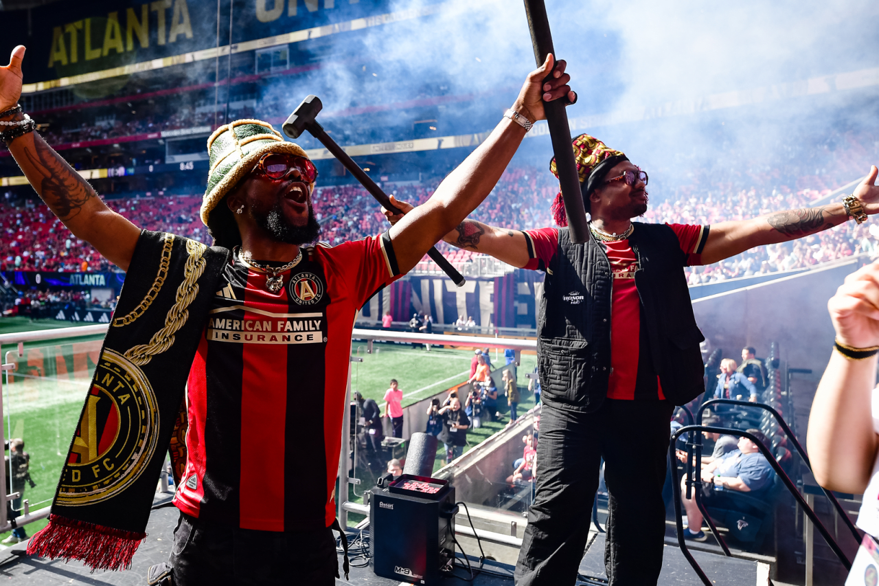 Hip hop duo EarthGang hits the Golden Spike prior to Atlanta United's win vs. Chicago Fire.
