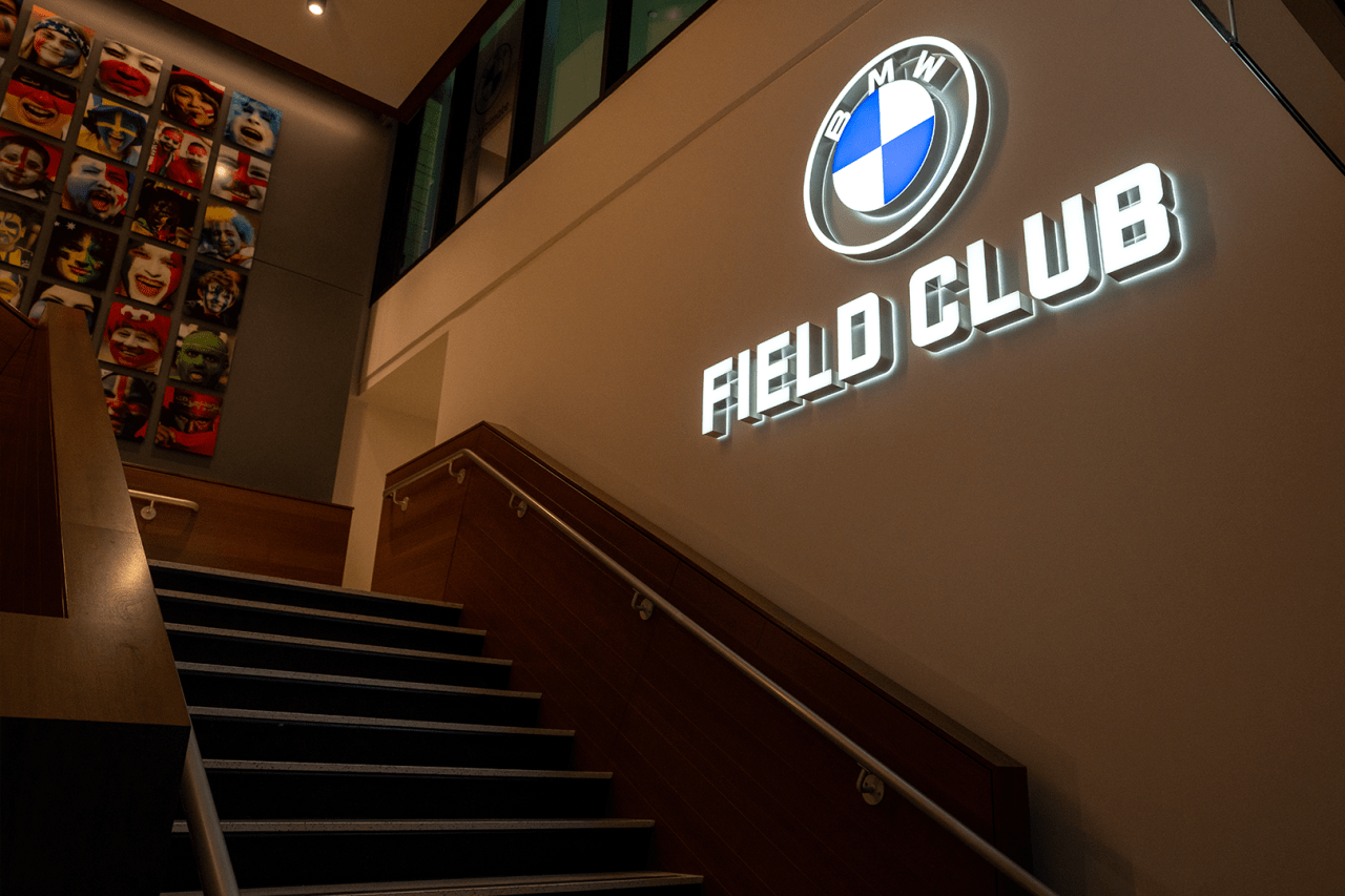 BMW Field Club sign