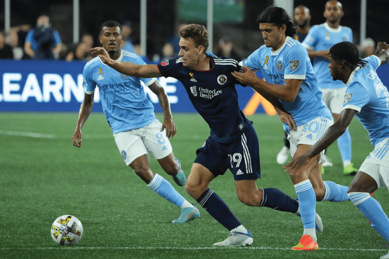 Buck had a stellar performance, even the NYCFC defender wants a piece. Photos By: David Silverman