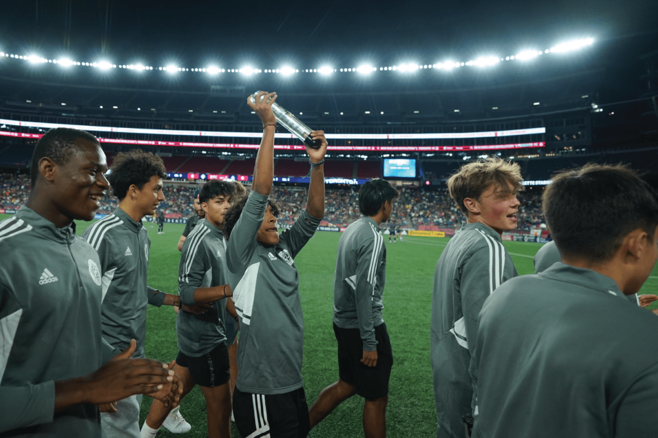 The MLS Next Pro U19 trophy. Photos By: David Silverman