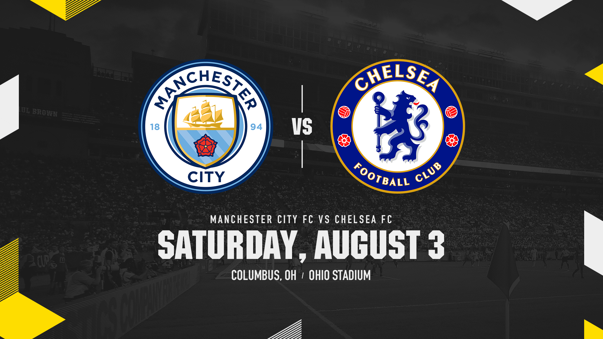 INTERNATIONAL SOCCER CLUBS CHELSEA FC AND MANCHESTER CITY TO MEET IN OHIO STADIUM AUGUST 3  | Columbus Crew
