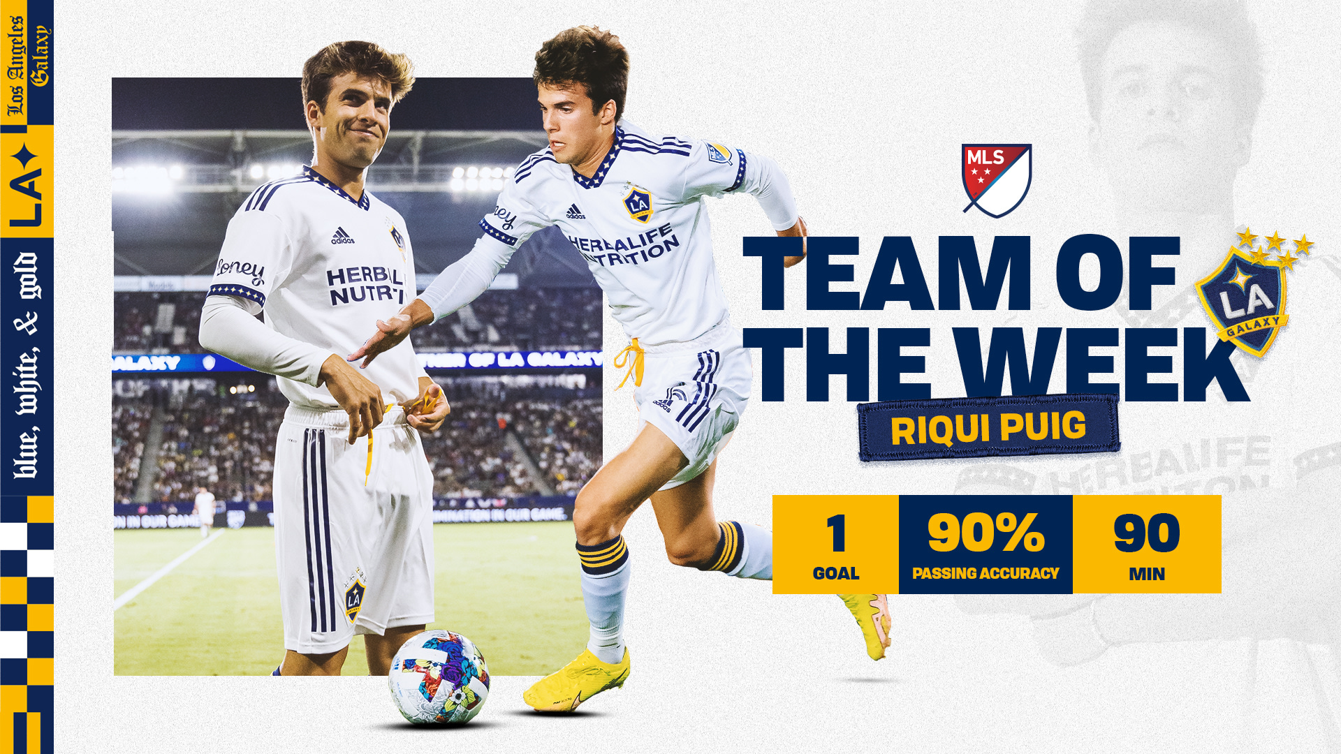 Riqui Puig named to MLS Team of the Week presented by Audi