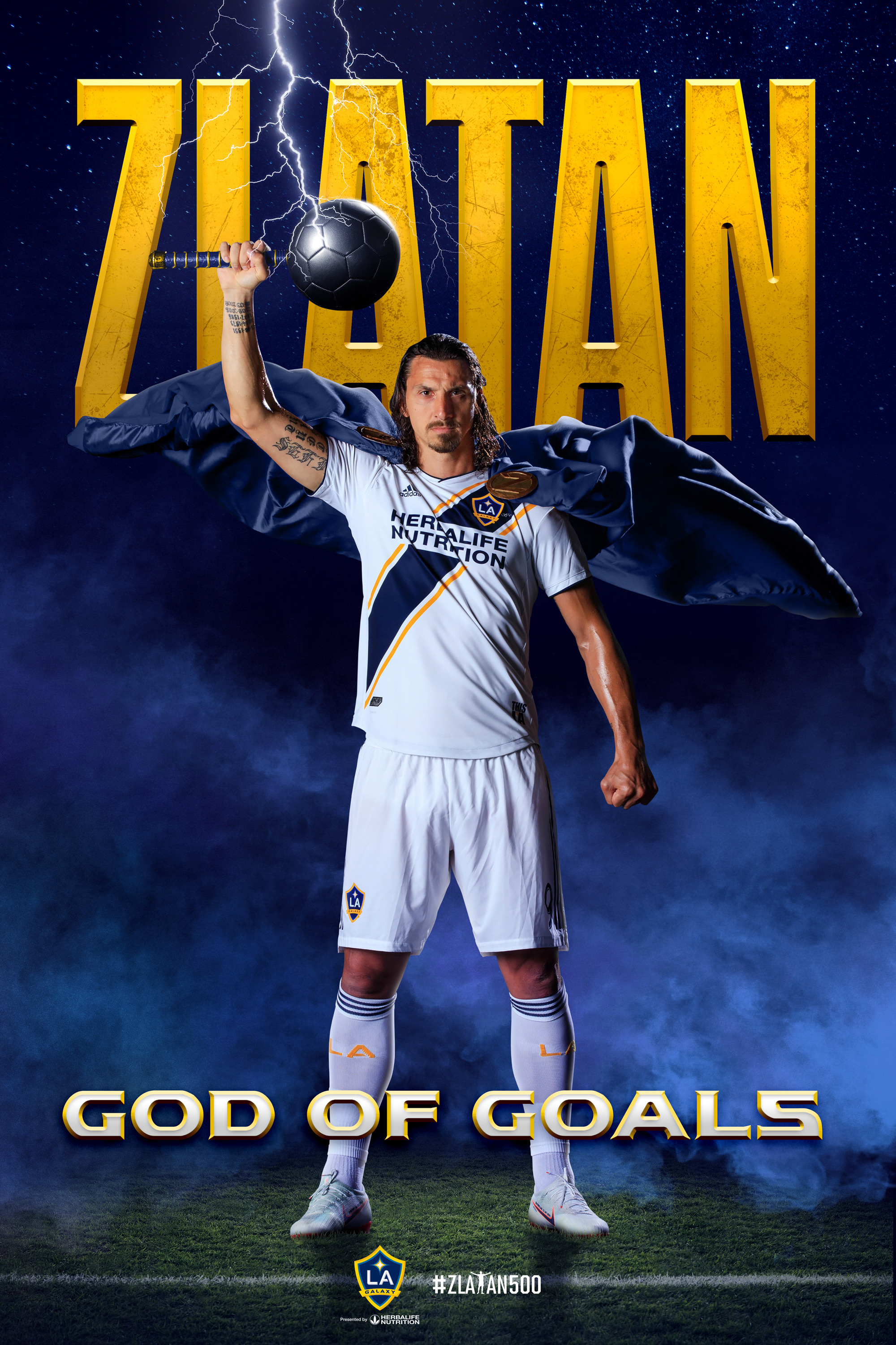 POSTER: Zlatan Ibrahimovic: "God of Goals" | LA Galaxy