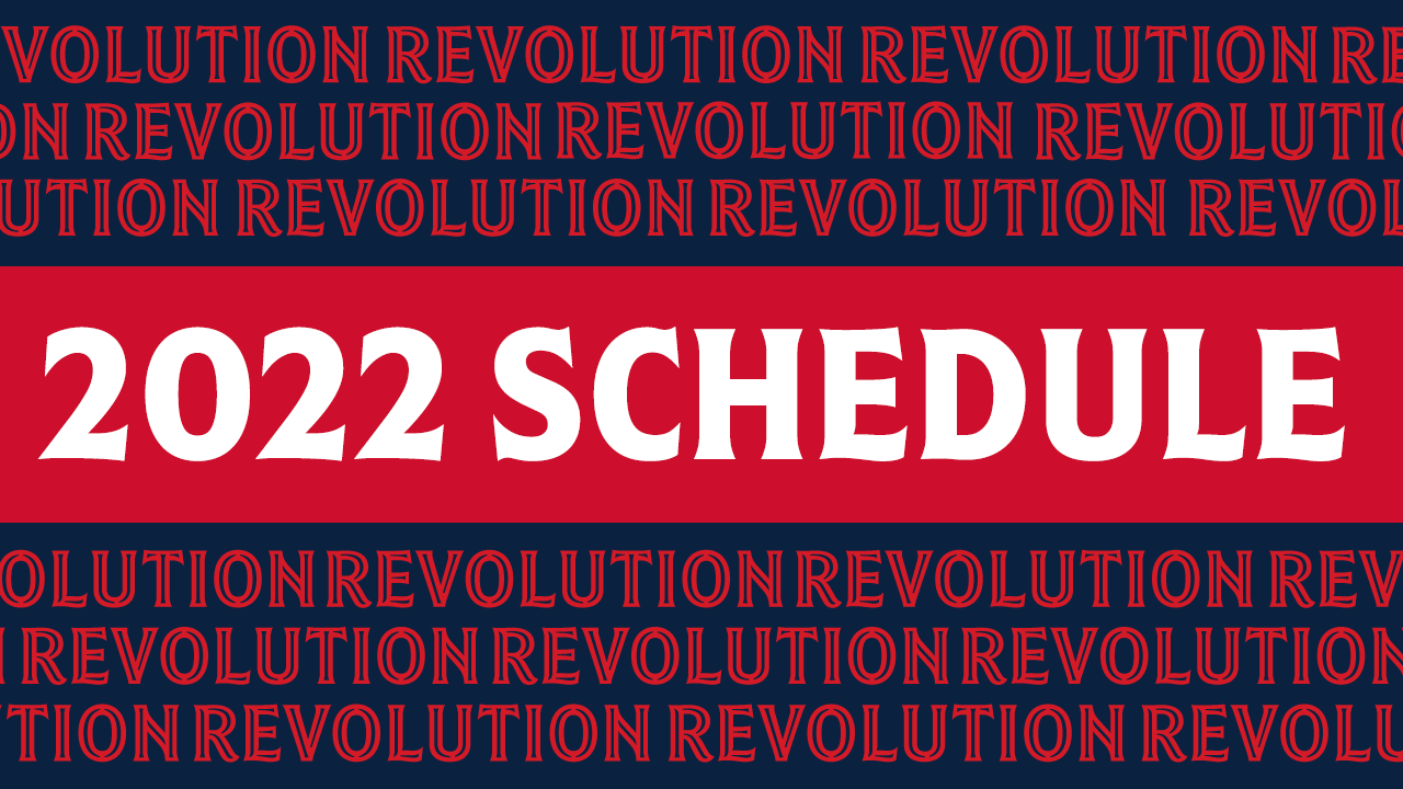 new england revolution schedule