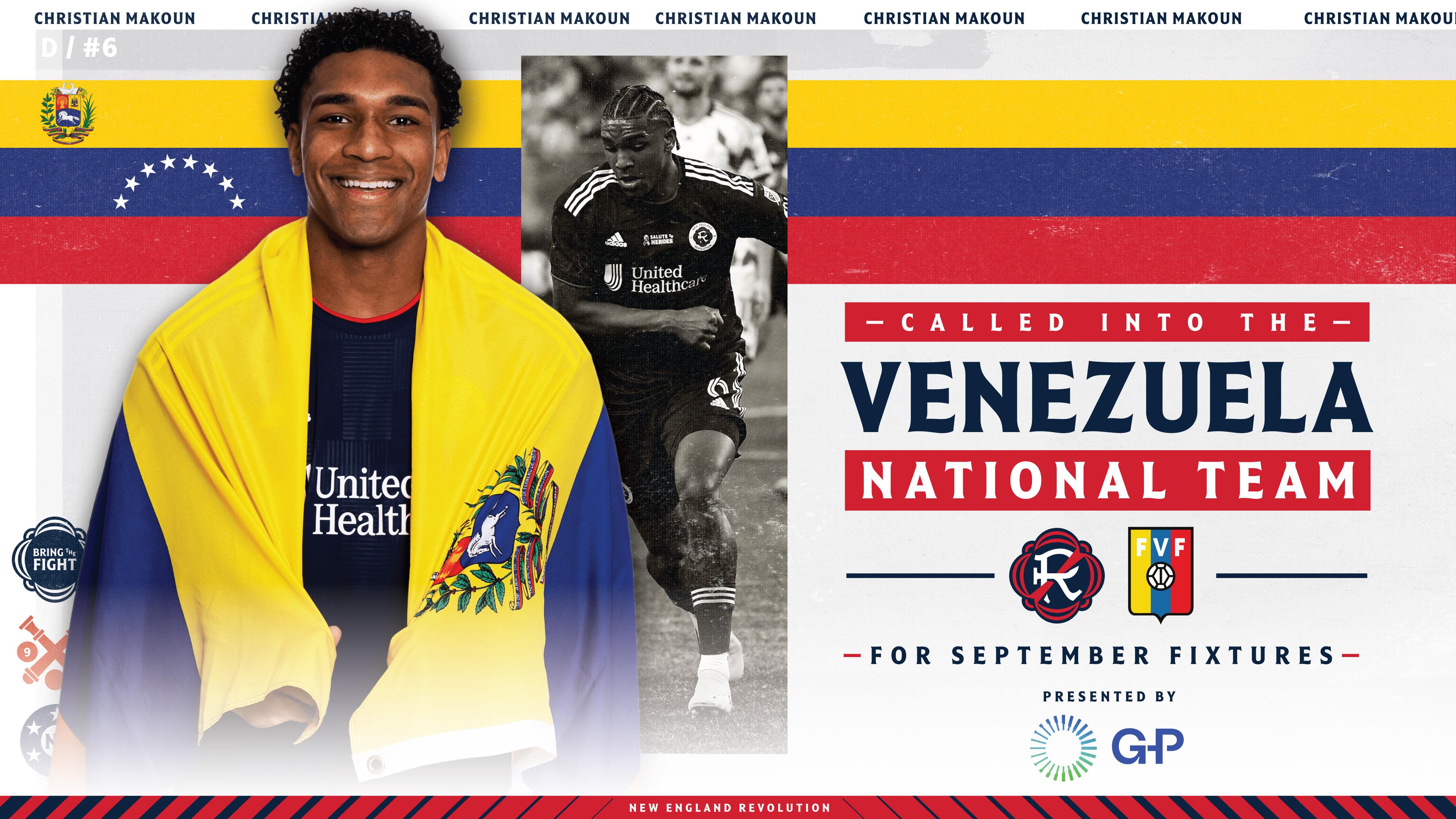 Christian Makoun de Revolución fue incluido en la lista de Venezuela para las eliminatorias de la Copa Mundial de la FIFA de septiembre