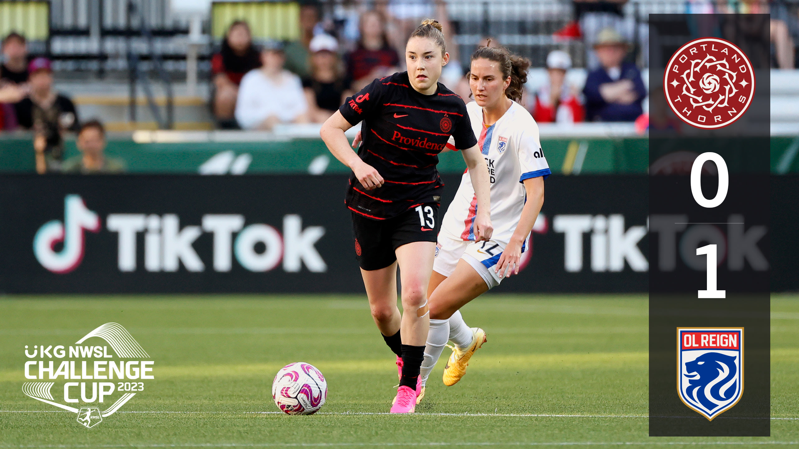 Thorns suffer 1-0 defeat to OL Reign in 2023 UKG Challenge Cup