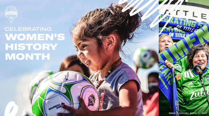 Sounders FC and the RAVE Foundation are celebrating Women’s History Month with a series of activations throughout March