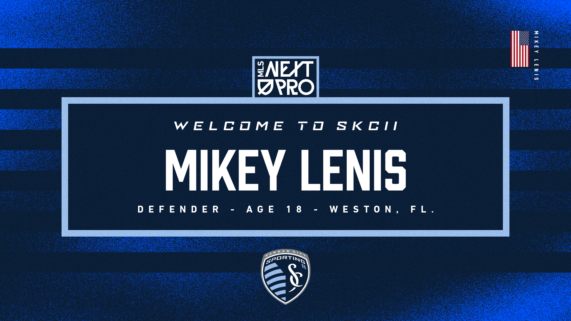 Sporting KC II signs defender Mikey Lenis to MLS NEXT Pro professional contract